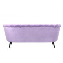  Диван ракушка для гостиниц Pearl Triple Purple на черных ножках, фото 4 