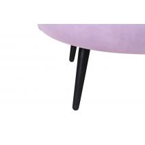  Диван ракушка для гостиниц Pearl Triple Purple на черных ножках, фото 7 