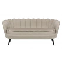  Диван ракушка для гостиниц Pearl Triple Taupe на черных ножках, фото 1 