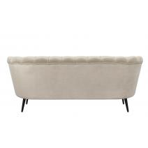  Диван ракушка для гостиниц Pearl Triple Taupe на черных ножках, фото 4 