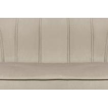  Диван ракушка для гостиниц Pearl Triple Taupe на черных ножках, фото 5 