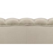  Диван ракушка для гостиниц Pearl Triple Taupe на черных ножках, фото 6 