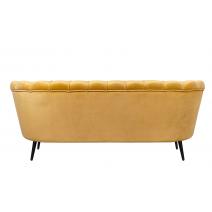  Дизайнерский диван Pearl Triple Yellow на черных ножках, фото 4 