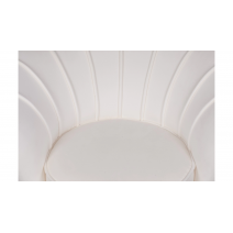  Кресло ракушка Pearl Beige на черных ножках, фото 6 