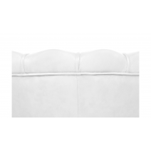  Низкое кресло ракушка Pearl White на черных ножках, фото 5 