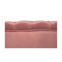  Низкое кресло ракушка Pearl Pink V3 на черных ножках, фото 5 