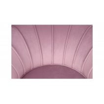  Кресло ракушка Pearl Pink на черных ножках, фото 6 