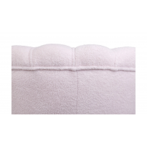  Низкое кресло ракушка Pearl Pink Boucle на черных ножках, фото 5 