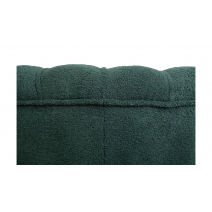  Низкое кресло ракушка Pearl зеленый Boucle на черных ножках, фото 5 