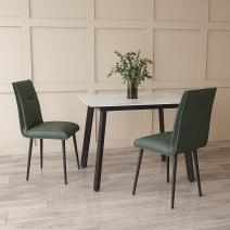  Стул Сенатор (2 шт) Кожа олива / продажа с выставки, фото 5 