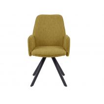  Стул DikLine 293 поворотный BL08 горчица, ножки черные, фото 3 