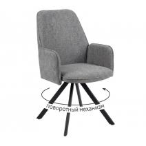  Стул DikLine 293 поворотный BL13 серый, ножки черные, фото 1 