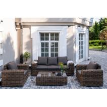  "Палермо" лаунж-зона из искусственного ротанга, цвет соломенный, фото 1 