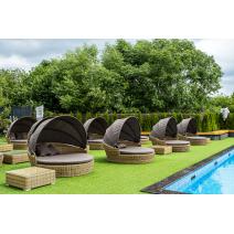  "Стильяно" плетеная кровать круглая, цвет соломенный, фото 96 