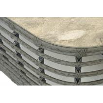  "Ницца" журнальный столик из искусственного ротанга, цвет серый, фото 5 