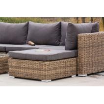  "Лунго" плетеная оттоманка с подушкой, цвет соломенный, фото 4 