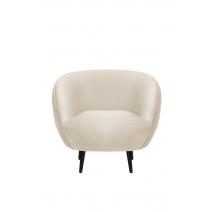  Мягкое кресло Small Benee Beige на черных ножках, фото 2 