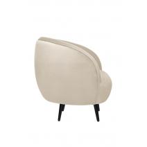  Мягкое кресло Small Benee Beige на черных ножках, фото 3 