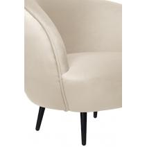  Мягкое кресло Small Benee Beige на черных ножках, фото 5 