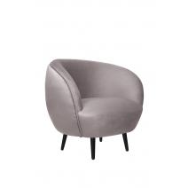  Мягкое кресло Small Benee Grey на черных ножках, фото 1 