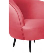  Мягкое кресло Small Benee Karmin на черных ножках, фото 5 