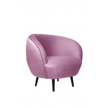  Мягкое кресло Small Benee Pink на черных ножках, фото 1 