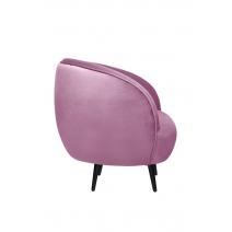  Мягкое кресло Small Benee Pink на черных ножках, фото 3 