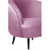  Мягкое кресло Small Benee Pink на черных ножках, фото 5 