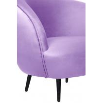  Мягкое кресло Small Benee Purple на черных ножках, фото 5 