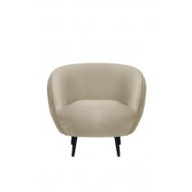  Мягкое кресло Small Benee Taupe на черных ножках, фото 2 