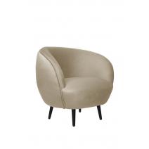  Мягкое кресло Small Benee Taupe на черных ножках, фото 1 