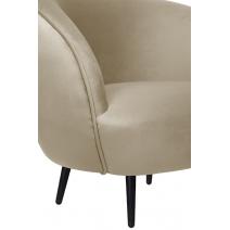  Мягкое кресло Small Benee Taupe на черных ножках, фото 5 