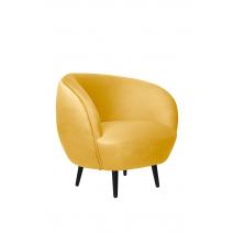  Мягкое кресло Small Benee Yellow на черных ножках, фото 1 