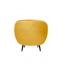  Мягкое кресло Small Benee Yellow на черных ножках, фото 4 