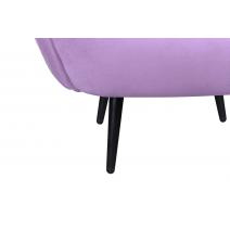  Мягкое кресло Benee Purple на черных ножках, фото 6 