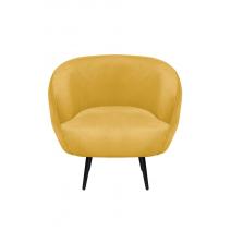  Мягкое кресло Benee Yellow на черных ножках, фото 2 