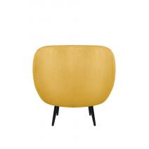  Мягкое кресло Benee Yellow на черных ножках, фото 4 