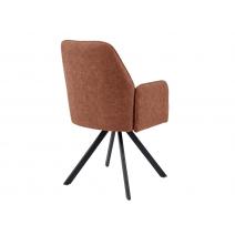  Стул DikLine 293 поворотный BL07 терракотовый, ножки черные, фото 2 