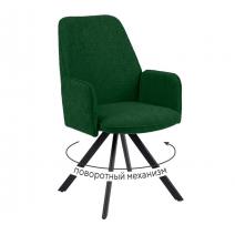  Стул DikLine 293 поворотный BL10 зеленый, ножки черные, фото 1 
