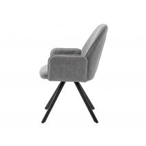  Стул DikLine 293 поворотный BL13 серый, ножки черные, фото 5 