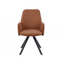  Стул DikLine 293 поворотный BL07 терракотовый, ножки черные, фото 3 