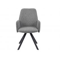  Стул DikLine 293 поворотный BL13 серый, ножки черные, фото 3 