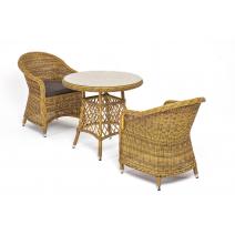  "Эспрессо–80 R" обеденная группа плетеная, цвет соломенный, фото 1 