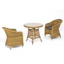  "Эспрессо–80 R" обеденная группа плетеная, цвет соломенный, фото 2 