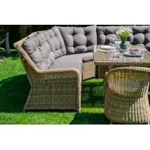  "Базелла" обеденная группа из искусственного ротанга, цвет соломенный, фото 2 