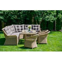  "Базелла" обеденная группа из искусственного ротанга, цвет соломенный, фото 11 