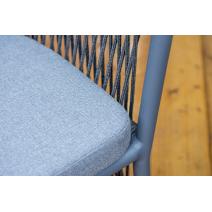  "Романо" обеденная группа на 6 персон, каркас темно-серый, роуп темно-серый, фото 8 