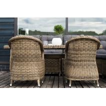  "Бергамо" обеденная группа угловая из искусственного ротанга, цвет соломенный, фото 7 