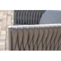  "Монако" лаунж-зона 4-местная из роупа со столом "Верона" (серый гранит), каркас светло-серый, роуп светло-серый, фото 15 