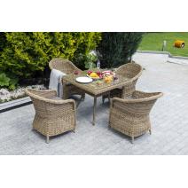  "Фредо" обеденная группа из искусственного ротанга, цвет соломенный, фото 1 